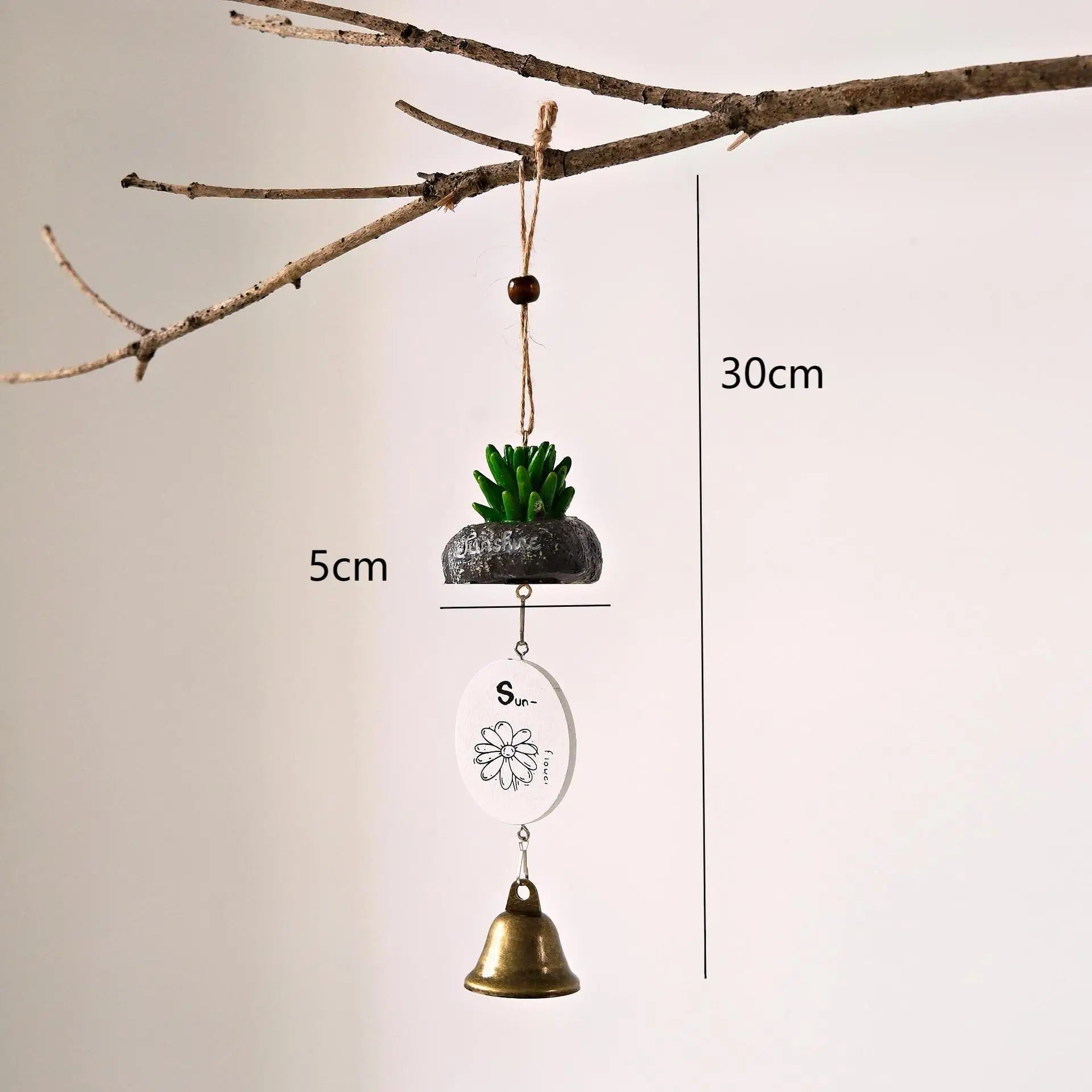 Cartoon Totoro Wind Chime  Resin Hanging Bell Creative Home Decor Wall Ornament Household Goods