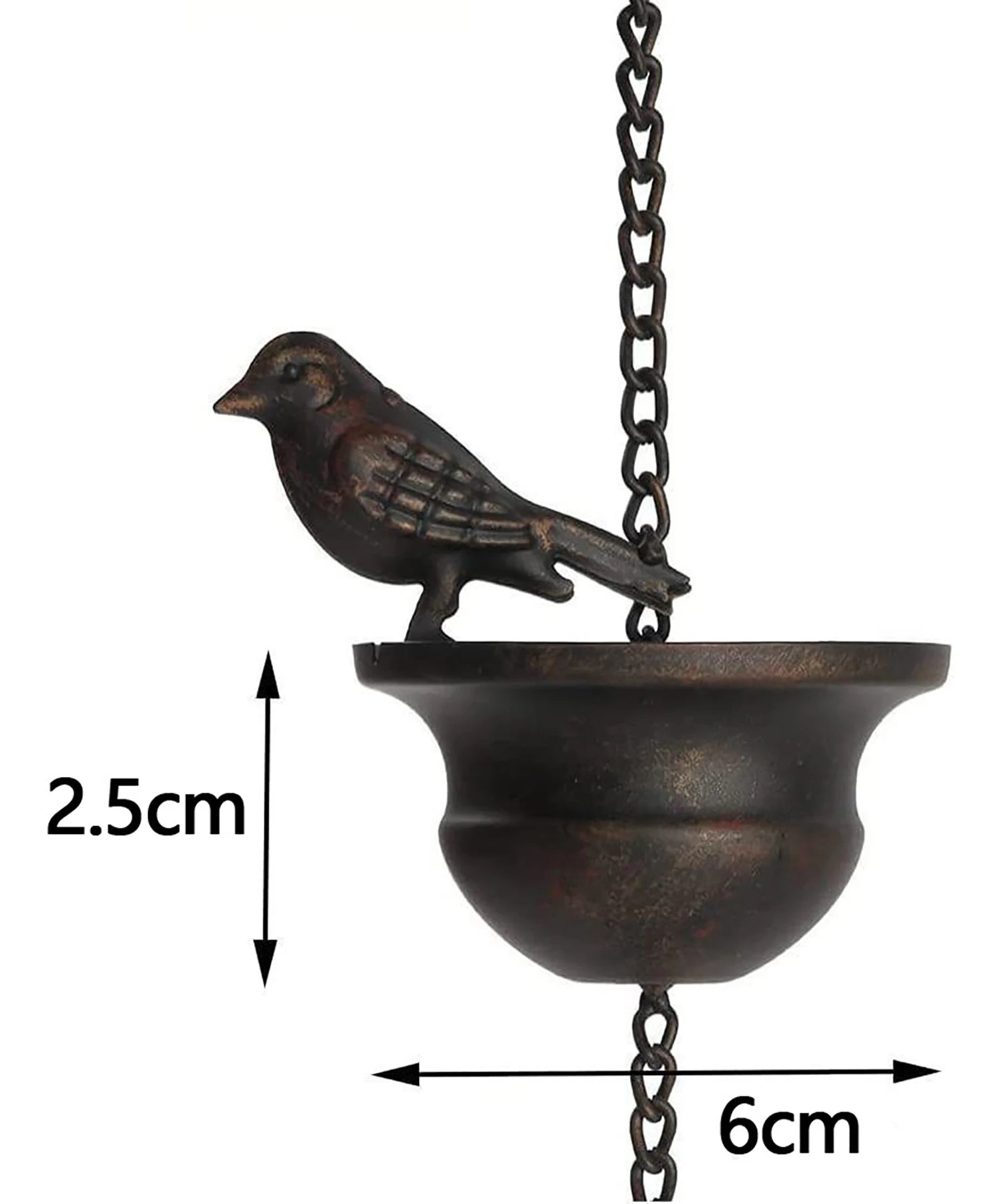 Decorative Rain Chains for Gutter Garden Waterfall Downspout Direct Water Flow Away from Foundation Patio Garden Landscape Decor