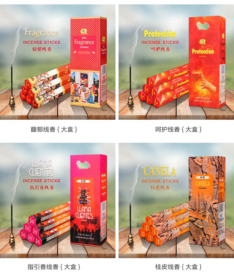 T68 20 Sticks Fragrances India Incense Stick Handmade Aromatherapy Sticks Sandalwood Lavender Meditation Incenses