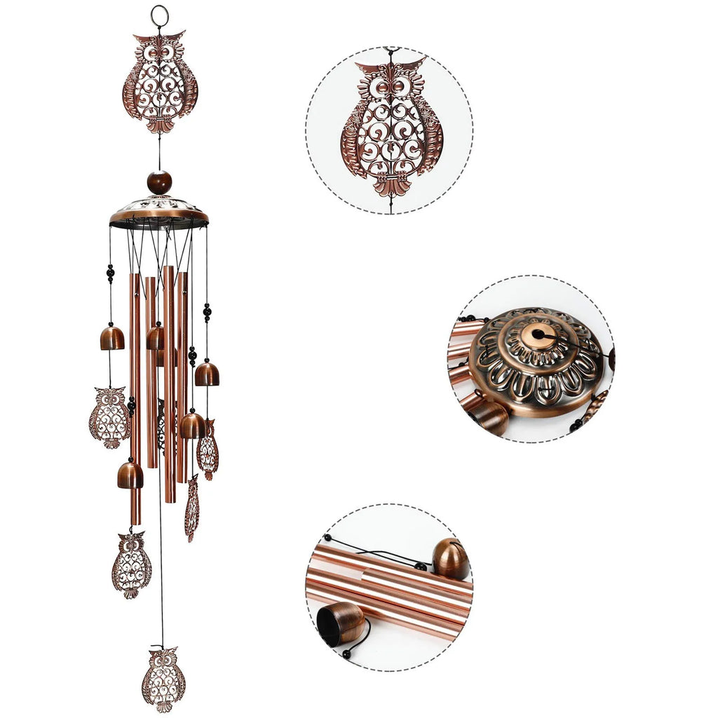 1pc Wind Chime Large Bells Wind Chimes Chapel Home Decor For Garden Outdoor Decoration Decor Gifts Yard Hanging Decor
