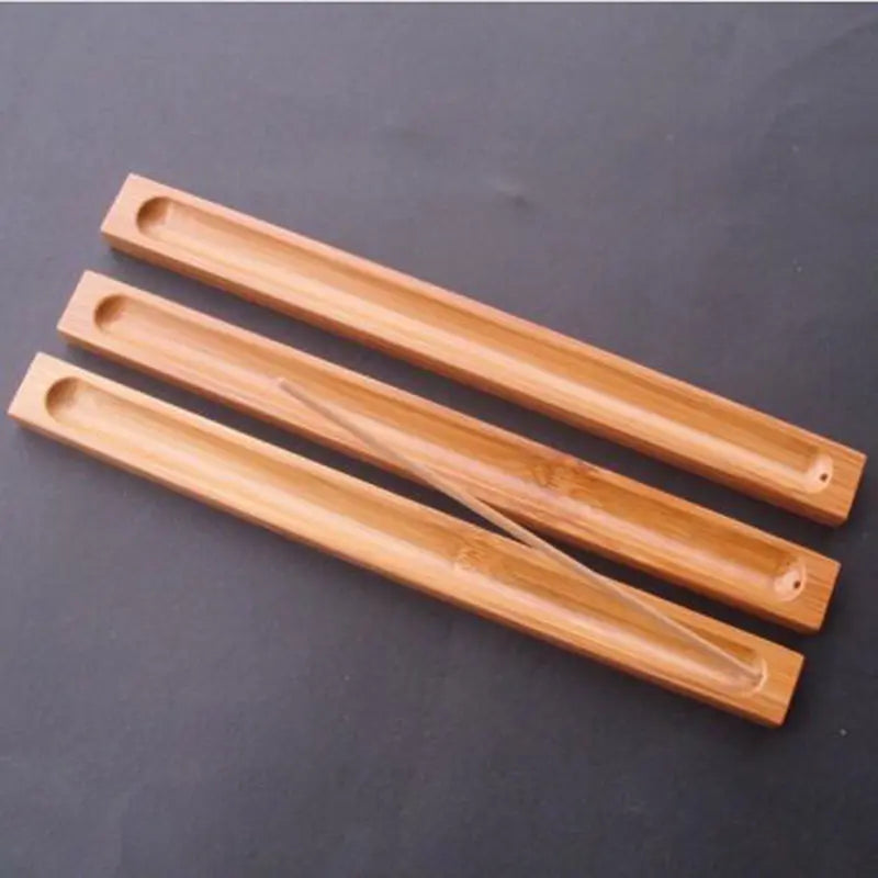 Useful Bamboo Material Stick Plate Incense Holder Fragrant Ware Stick Incense Burner Bamboo Line Incense Burner High Quality