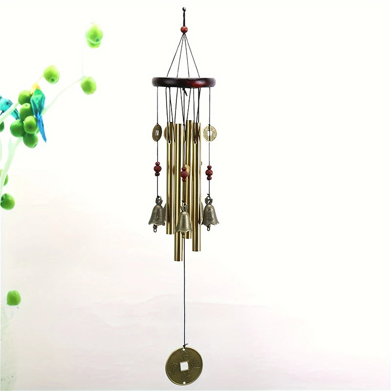 Household Wind Chimes Large Wind Chime Tubes Bells Metal Church Bell Outdoor Garden Home Garden Decor Hanging Wind Chime