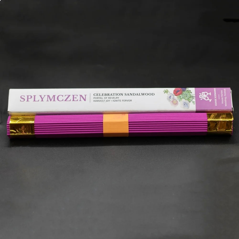 Sandalwood Incense Sticks – 6 Mood Scents for Focus, Yoga, Celebration, Home & Morning | 91 Sticks/Box (~100g)