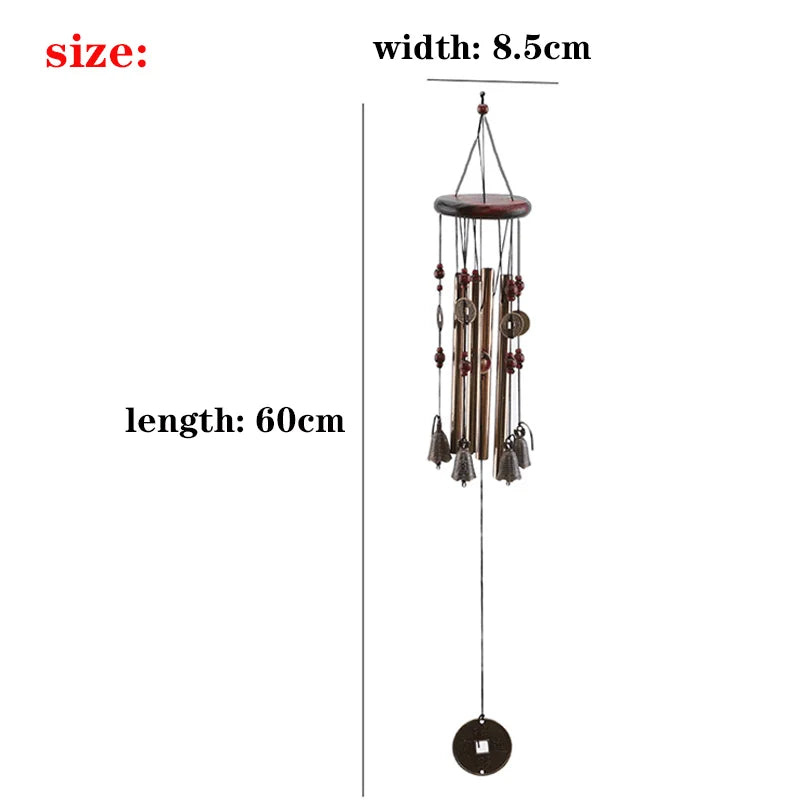Outdoor Living Wind Chimes Yard Garden Tubes Bells Copper Antique Windchime Wall Hanging Home Decor Decoration Wind Chimes