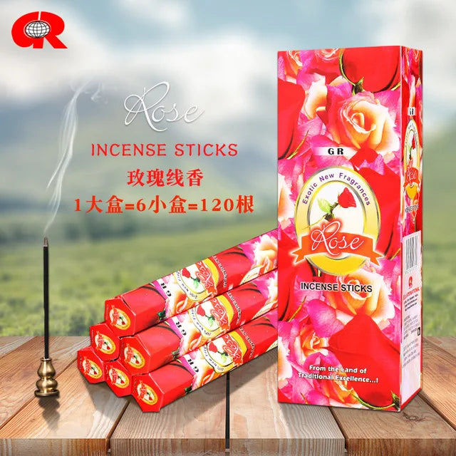 T68 20 Sticks Fragrances India Incense Stick Handmade Aromatherapy Sticks Sandalwood Lavender Meditation Incenses