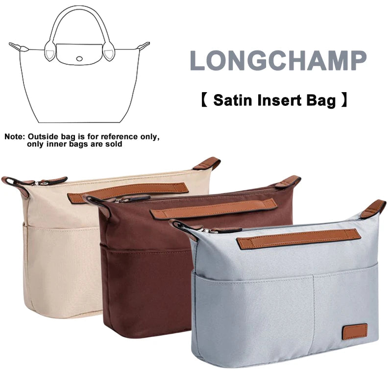 EverToner Nylon Insert Organizer Bag for Longch-mp LE PLIAGE Bag Luxury Handbags Travel Inner Purse Portable Makeup Bags