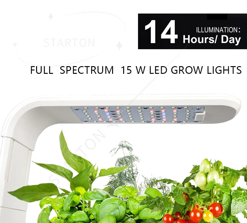 White Indoor Small Home Planter Plant Smart Herb Pot Greenhouse aero Mini Garden Light Gardening Hydroponic Growing Systems