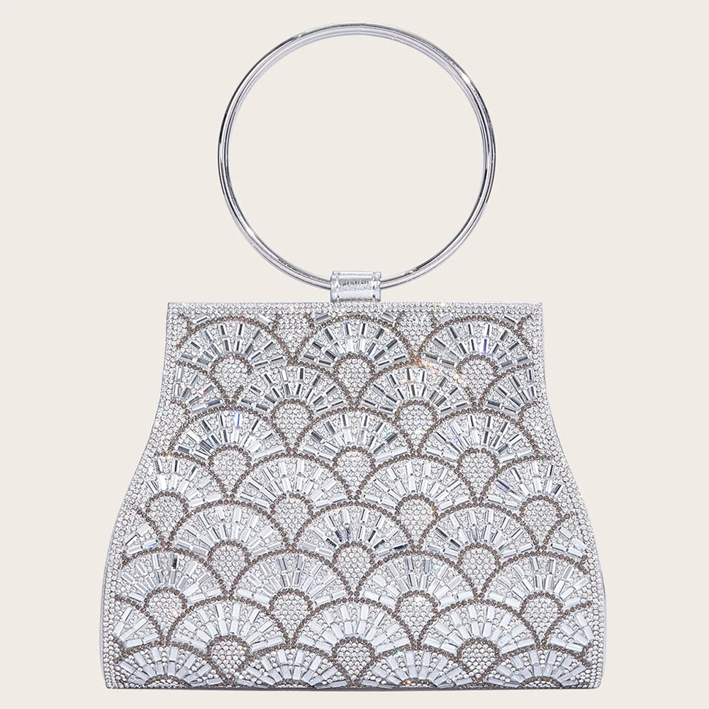 Women's Diamond Handbags Rhinestones Evening Bags Bridal Stones Clutch Purse Lady Clutches Bags Party Wedding Evening Bag Female