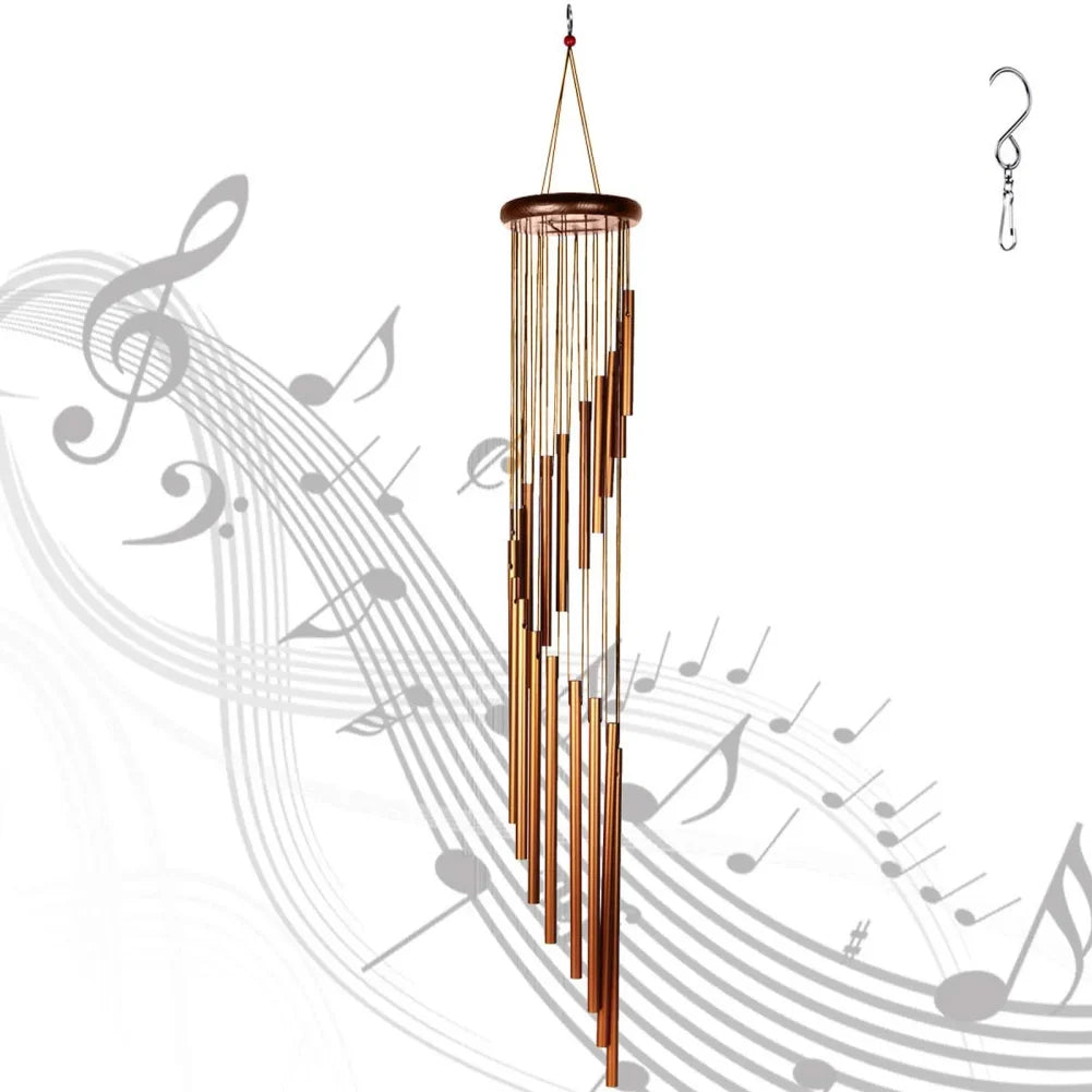 1pc Wind Chime Large Bells Wind Chimes Chapel Home Decor For Garden Outdoor Decoration Decor Gifts Yard Hanging Decor