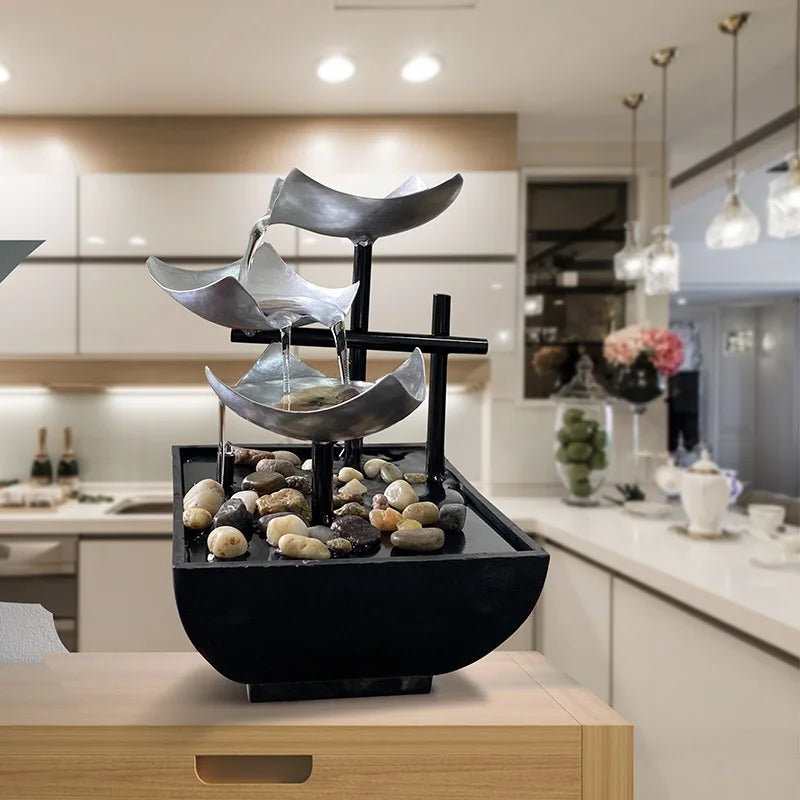 Water Decoration Tabletop Fountain Crafts Office Water Fountain Feng Shui Decoration Home Accessories