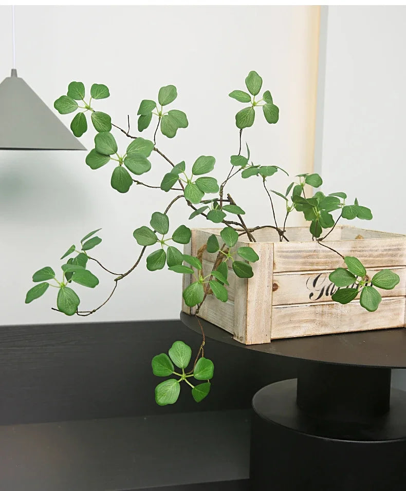 Artificial Plants Guanyin Lotus Leaf 90cm/35.4in Fresh Pastoral Style Home Decoration Living Room Table Decoration Fake Plants