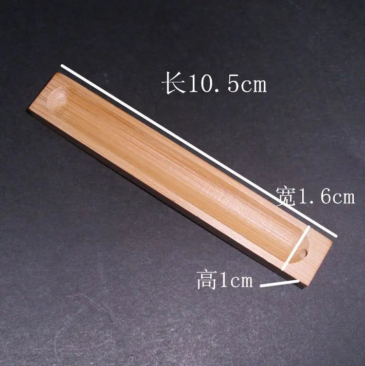Useful Bamboo Material Stick Plate Incense Holder Fragrant Ware Stick Incense Burner Bamboo Line Incense Burner High Quality