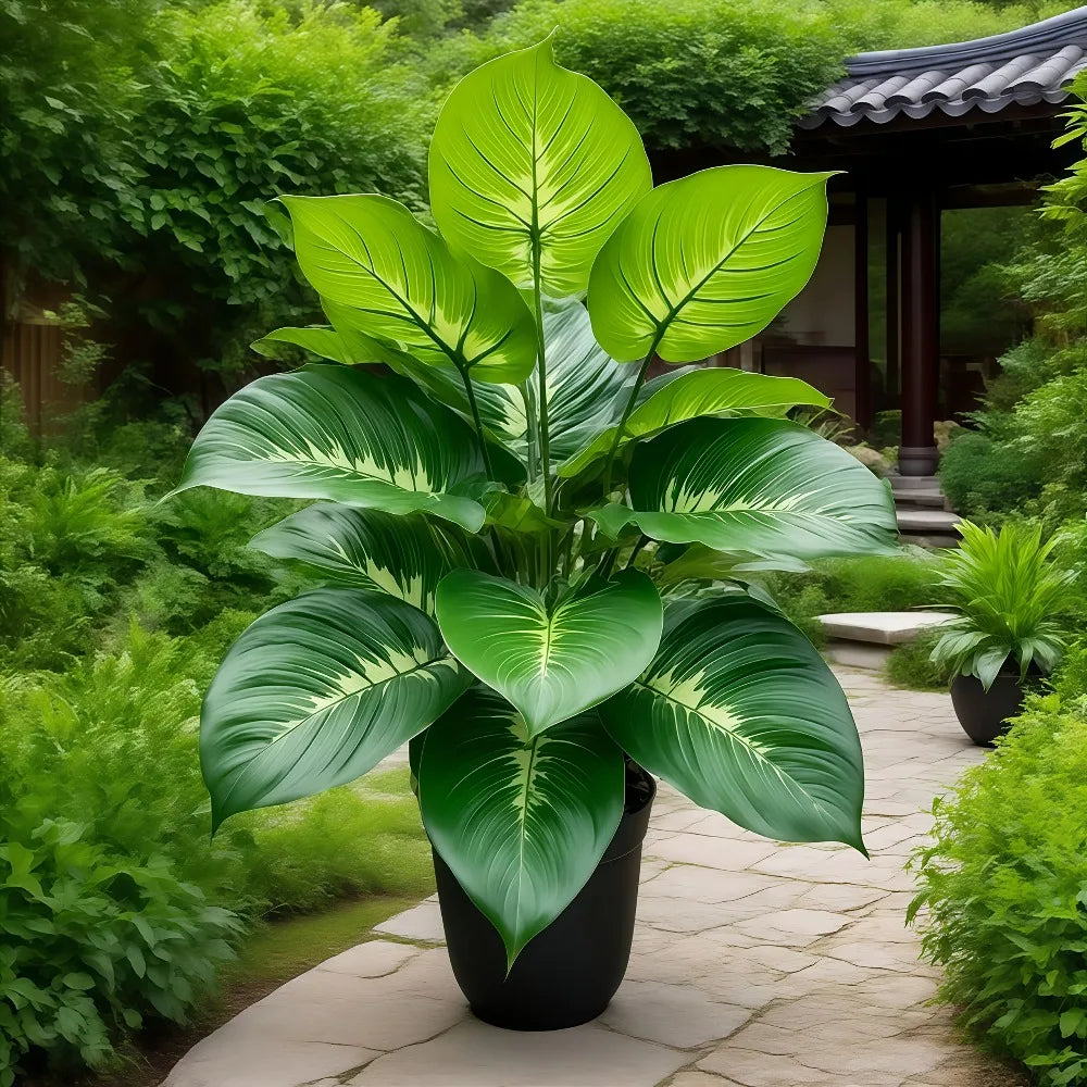 1pc Large Artificial Plant Resembling A Perennial Green Plant for Indoor and Outdoor Homes Courtyards Gardens Offices