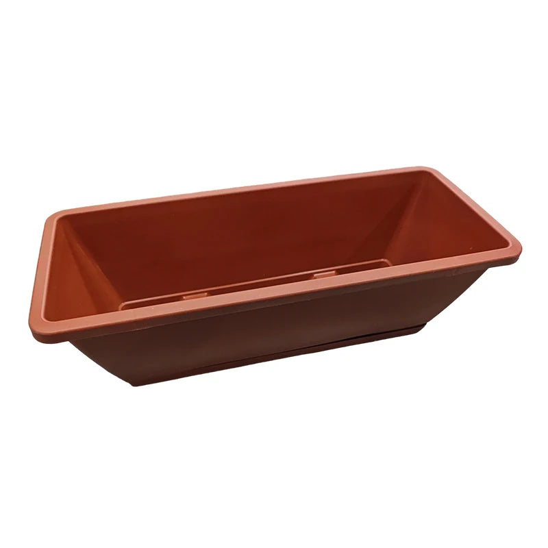 Indoor Self Absorbing Flower Pot For Vegetables Compact With Drainage Tray For Office Windowsill Or Home Decor