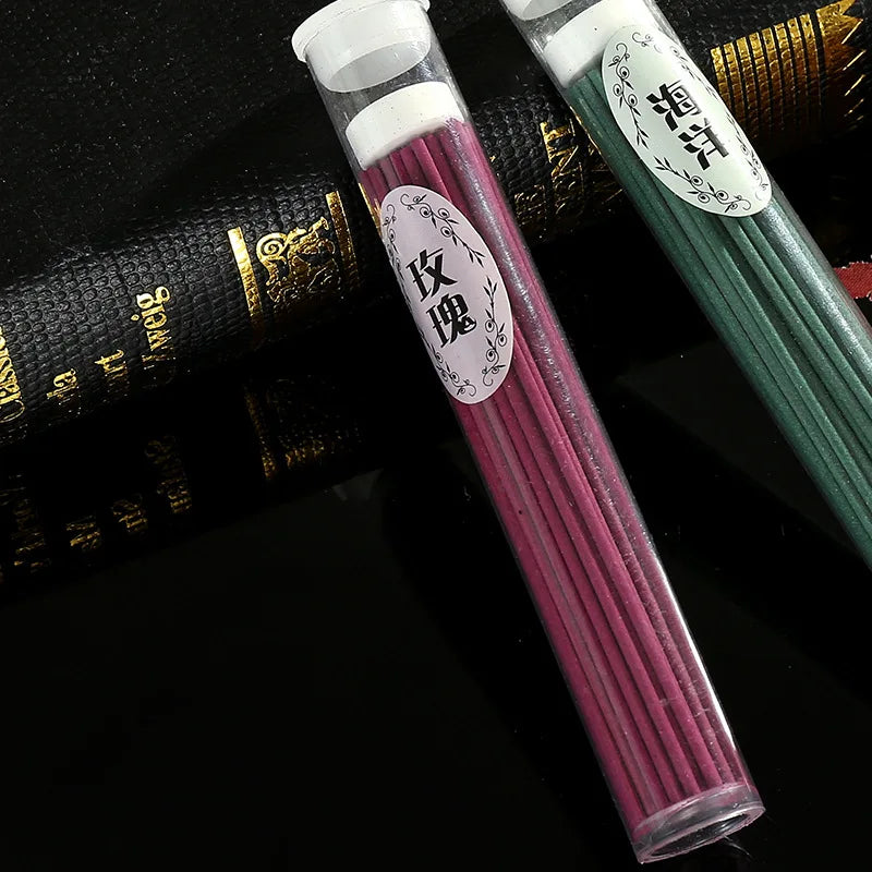 50Pcs/box Natural Incense Sticks Jasmine Lavender Scented Handmade Aromatherapy Sticks Yoga Meditation Air Purification Incenses