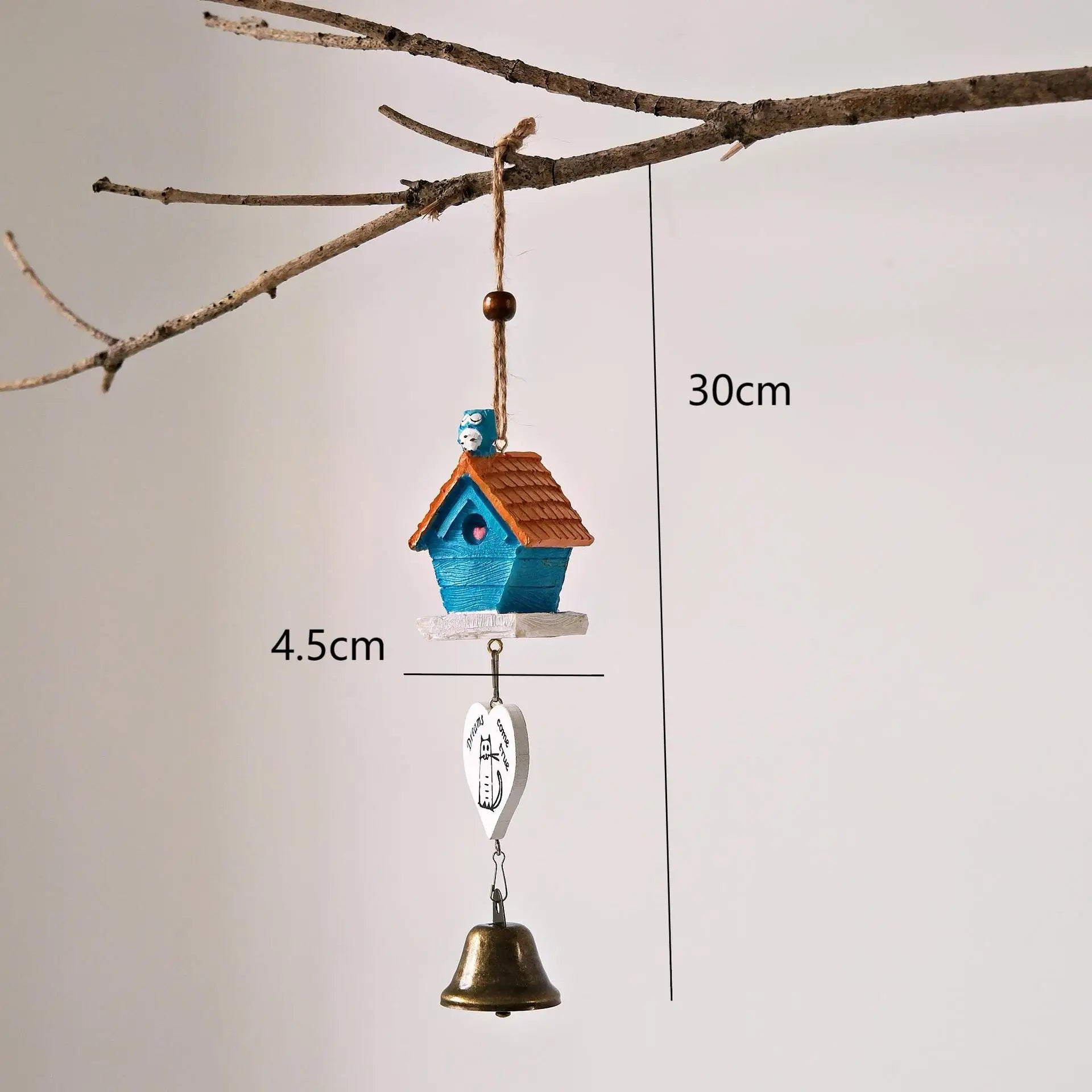 Cartoon Totoro Wind Chime  Resin Hanging Bell Creative Home Decor Wall Ornament Household Goods