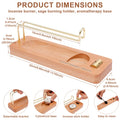 Incense Stick Holder Wooden Incense Burner Holder 4 in 1 Multi-purpose Sage Holder for Home Office Burning Palo Santo Sage Stick