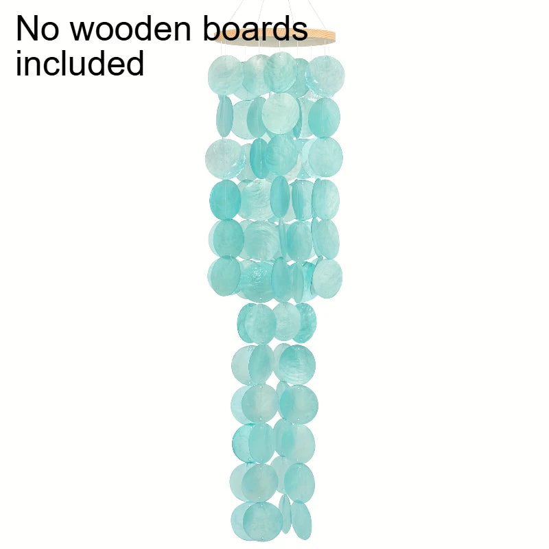 Natural Shell Wind Chimes Creative Dream Catcher Craft Outdoor Yard Welcome Guest Decoration Bedroom（Only wind chime pieces）