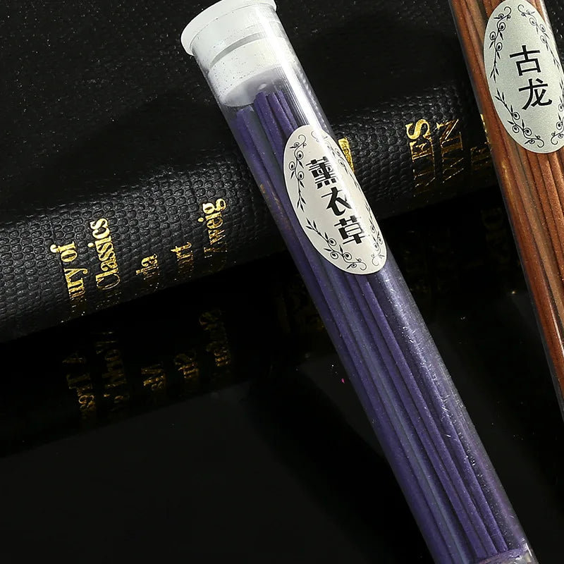 50Pcs/box Natural Incense Sticks Jasmine Lavender Scented Handmade Aromatherapy Sticks Yoga Meditation Air Purification Incenses