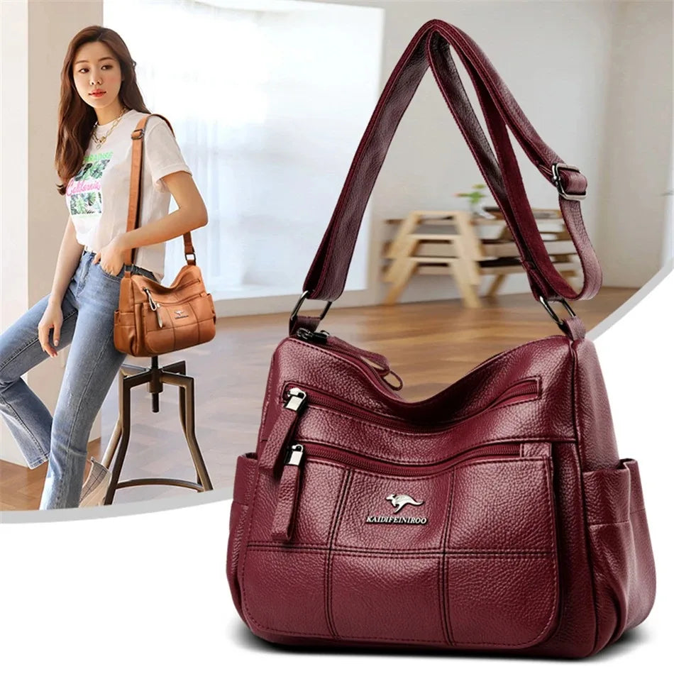 Genuine Brand PU Leather Sac Luxury Handbags Women Bags Designer Shoulder Crossbody Hand Bags for Women 2022 Purses and Handbags
