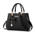 Women Messenger Bags With Flower Pendant Office Ladies Fashion Totes Pure Handbag For Female New Crossbody Shoulder Bags