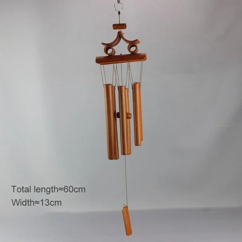 Natural Wind Chimes Handmade Tubes Bamboo Bell Outdoor Yard Garden Windchime Crafts  Indoors Pendant Balcony Home Hotel Decor