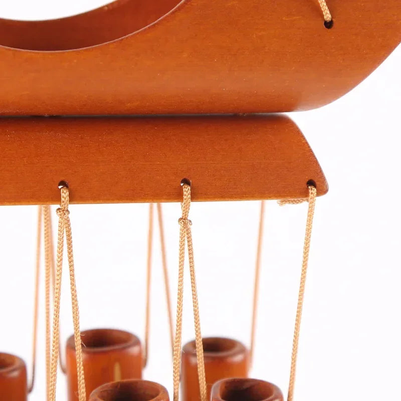 Natural Wind Chimes Handmade Tubes Bamboo Bell Outdoor Yard Garden Windchime Crafts  Indoors Pendant Balcony Home Hotel Decor
