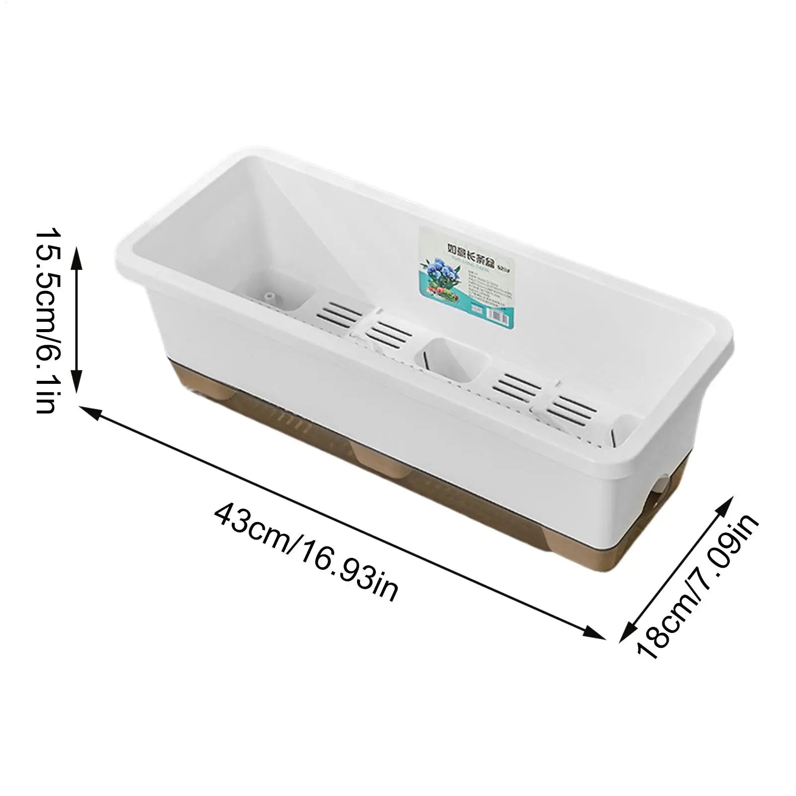 Self-watering planter for indoor and balcony vegetable growing, Suitable for cuttings, seedlings, herbs, African violets