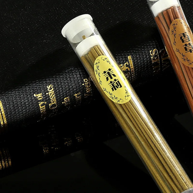 50Pcs/box Natural Incense Sticks Jasmine Lavender Scented Handmade Aromatherapy Sticks Yoga Meditation Air Purification Incenses