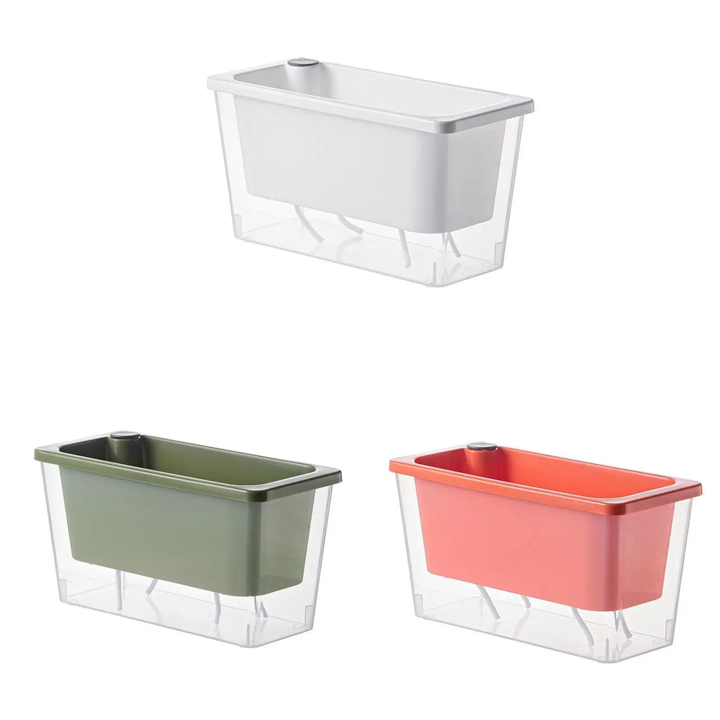 Balcony Self Watering Planter Flowerpot Indoor Succulent Hydroponic Plants Window Planter Box Bottom Home Indoor Lazy Flower Pot
