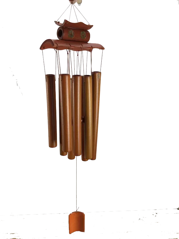 Natural Wind Chimes Handmade Tubes Bamboo Bell Outdoor Yard Garden Windchime Crafts  Indoors Pendant Balcony Home Hotel Decor