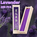 Elegant Scented Incense Sticks Bundle 200/400 pcs - Lavender Bluebell Mint Jasmine 30mins Burn Time for Home, Office,Yoga,Sleep