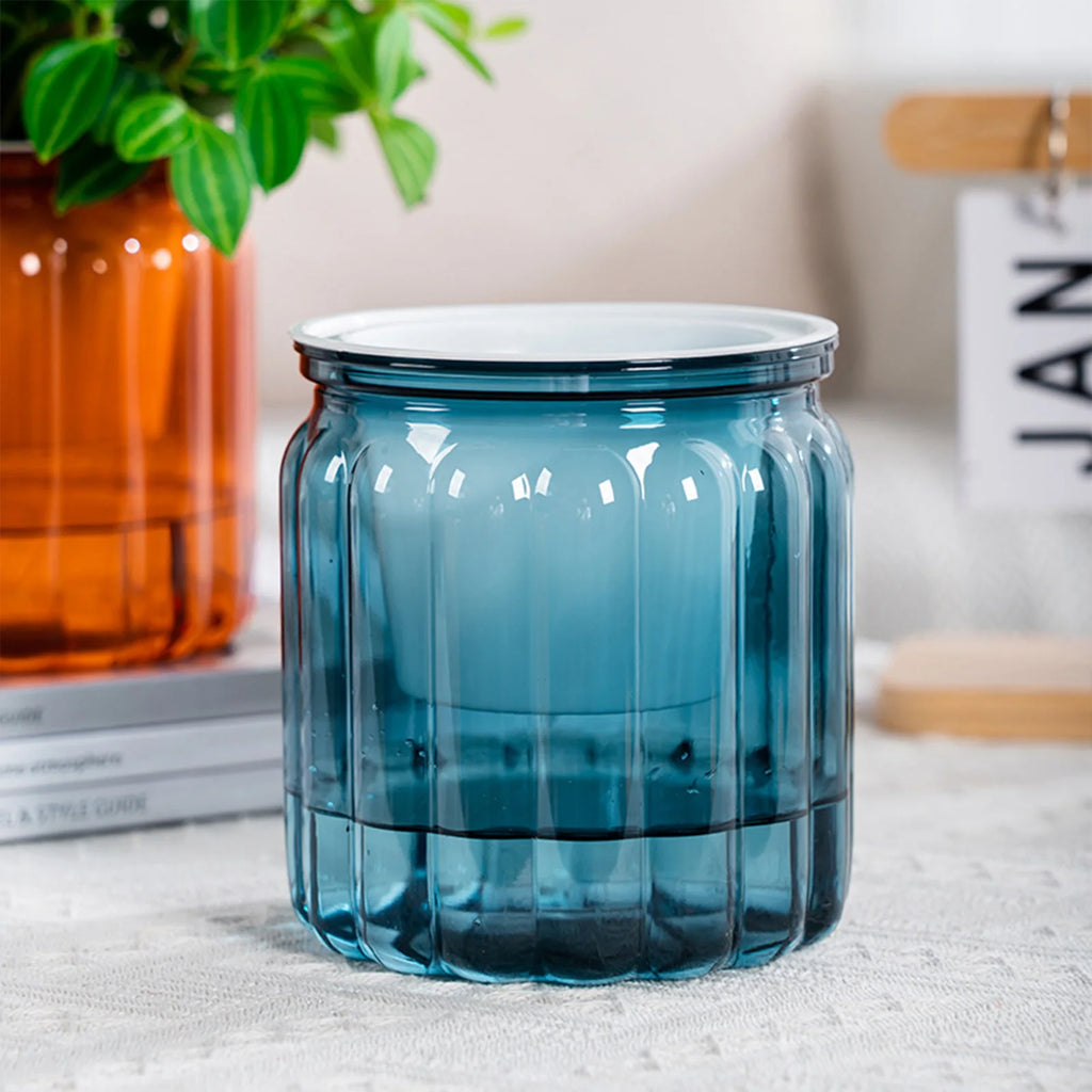Modern Self-Watering Planters Indoor Translucent Stylish Minimalist Flower Container Home Decor Office Desk Plants Vases Gift