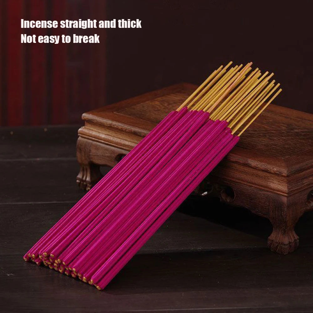 Wealth blooms incense sticks, Smokeless sandalwood for worship Buddha, Indoor bamboo stick incense, Blossoming flowers, 1-3packs