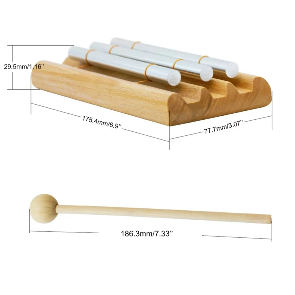 Meditation Chimes 1Phoneme The Original Guaranteed Musically Tuned Wind Zenergy Hand Chime for Classrooms Meditation Mindfulness