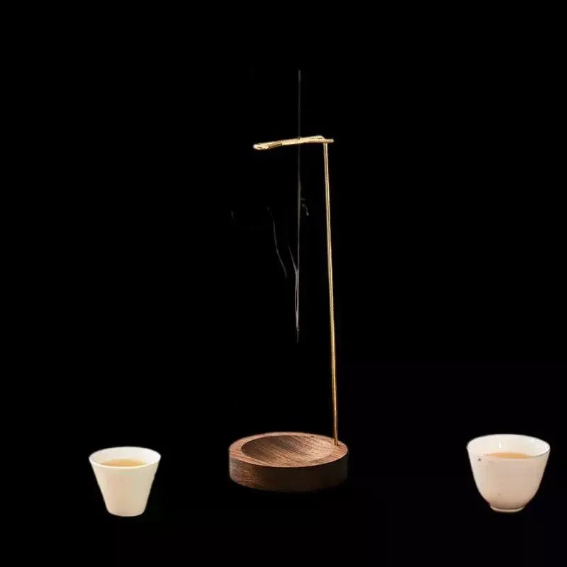 Wooden Anti-Ash Design Incense Stick Meditation Spa Room Home Decor Creative Upside Down Incense Burner Incense Stick Holder