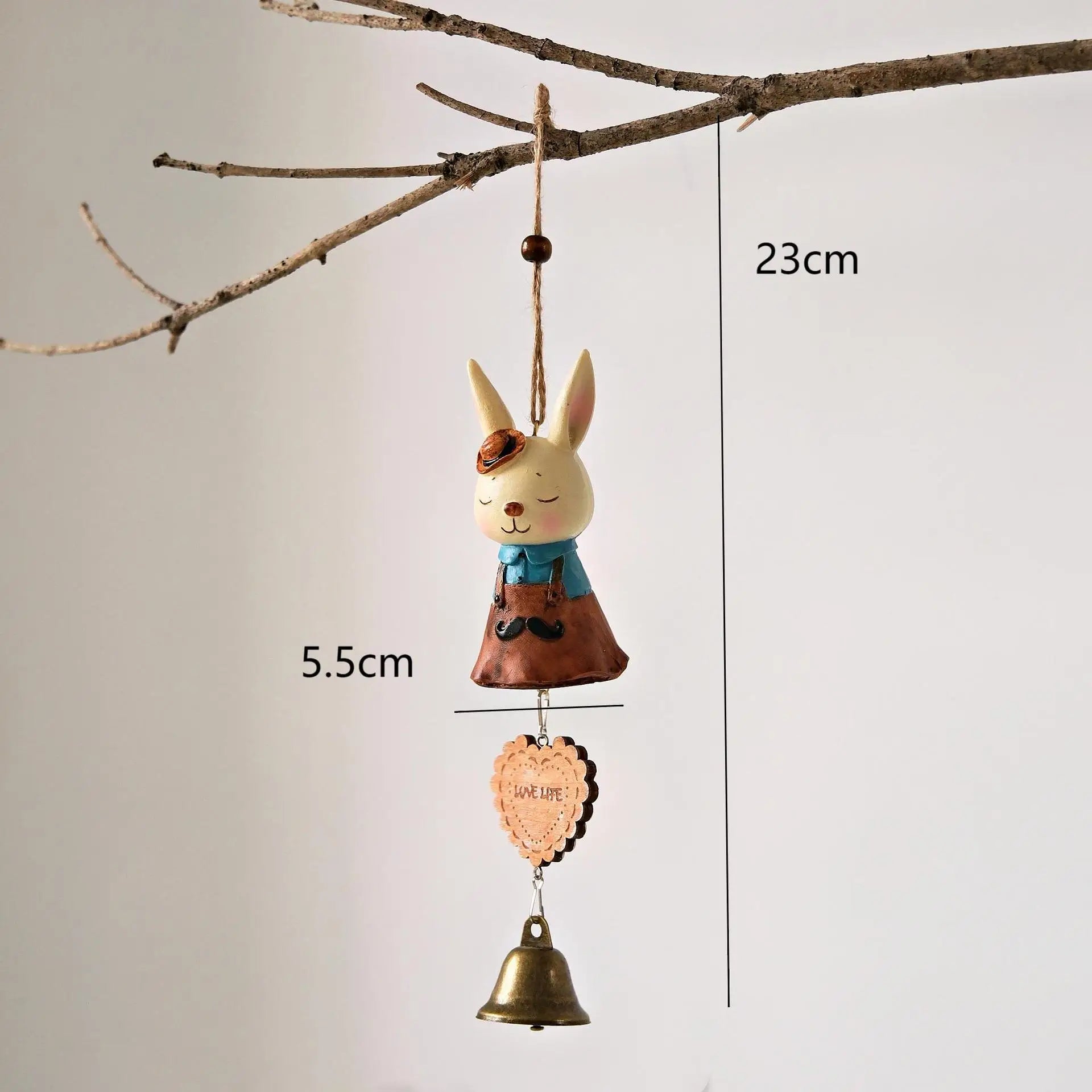 Cartoon Totoro Wind Chime  Resin Hanging Bell Creative Home Decor Wall Ornament Household Goods