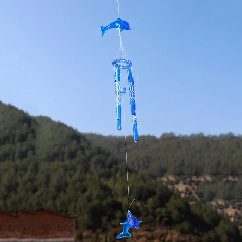 Wind Chime Angel Metal Aluminum Tubes Bell Wind Chime Creative Hollow Home Garden Wall Hanging Decoration Handmade Gift