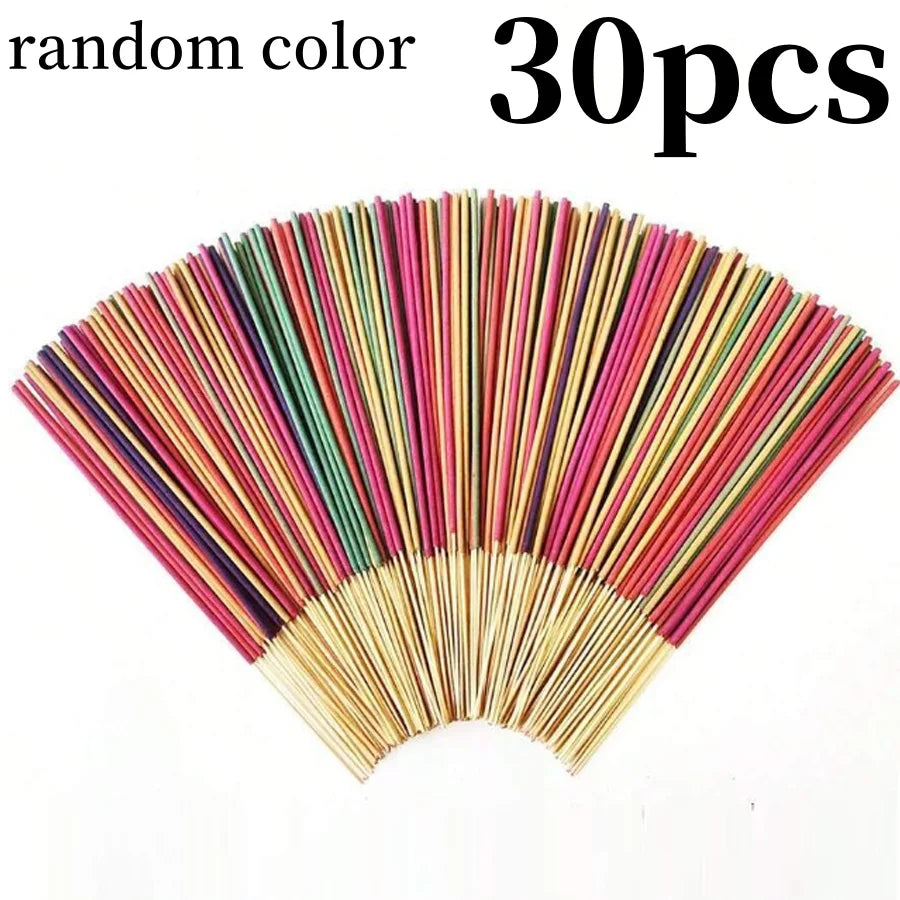 30-240pc Aromatherapy Incense Sticks 7 Natural Fragrances Lavender Jasmine Ocean Rose Sakura Incense Burner for Yoga Meditation
