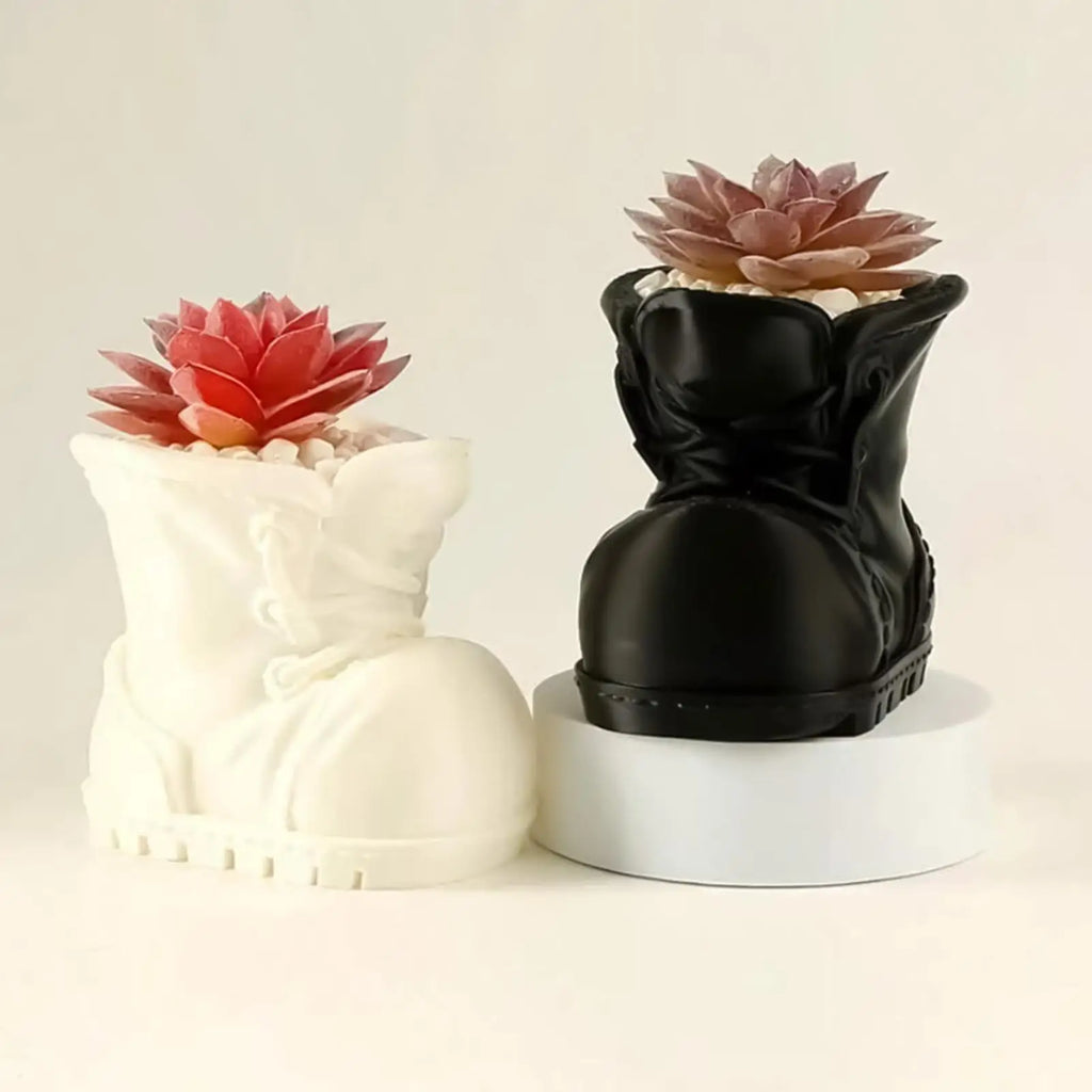 Flower Pots For Indoor Plants Boot Shaped Container Flowerpot Planter Windowsill Garden Pots For Desks Bookshelves Windowsills