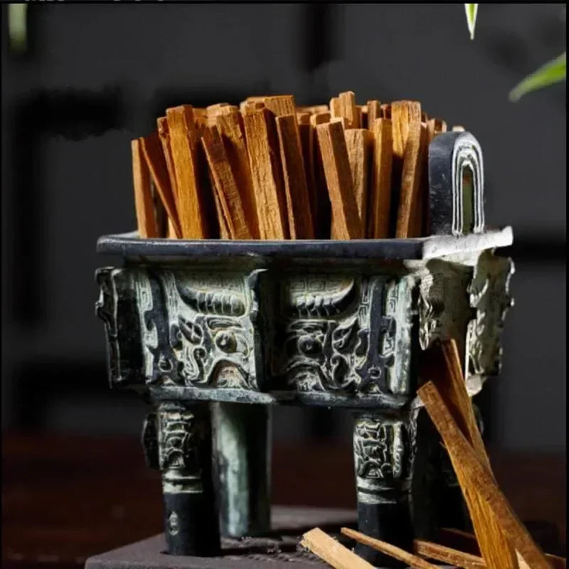 10/50g Natural Sandalwood Sticks Incense Natural Hand Split Wood Strips Purifying Healing Meditation Stress Relief Aromatherapy