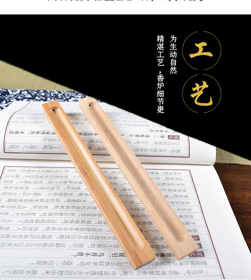 Wood Incense Stick Holder Line Incense Burner Wooden Crafts Sandalwood Coil Base Home Decoration