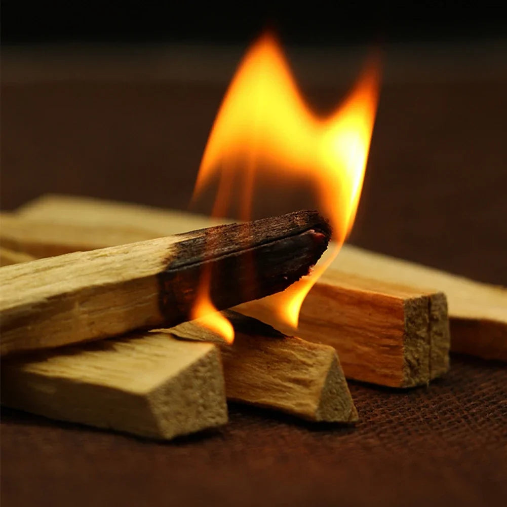 1-4PCS Palo Santo Natural Incense Sticks Aromatherapy Burn Sticks No Fragrance Incense Wooden Smudge Sticks for Home Living Room