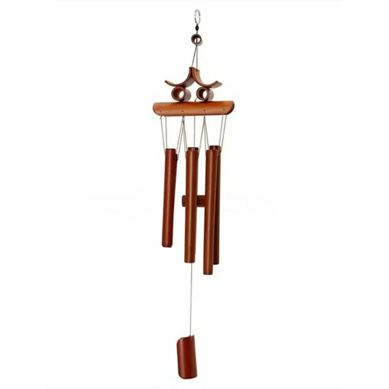 Natural Wind Chimes Handmade Tubes Bamboo Bell Outdoor Yard Garden Windchime Crafts  Indoors Pendant Balcony Home Hotel Decor