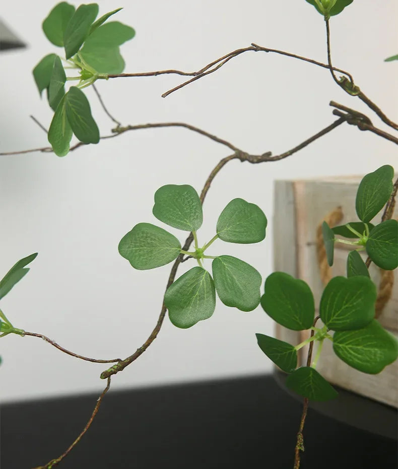 Artificial Plants Guanyin Lotus Leaf 90cm/35.4in Fresh Pastoral Style Home Decoration Living Room Table Decoration Fake Plants