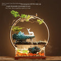 Chinese-style flowing water ornaments landscape fish tank living room small fountain waterfall creative home decoration