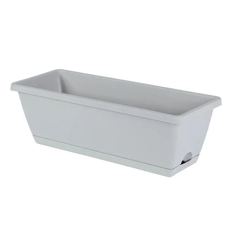 Indoor Self Absorbing Flower Pot For Vegetables Compact With Drainage Tray For Office Windowsill Or Home Decor