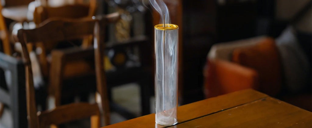 Incense Holder for Sticks, Modern Incense-Stick Burner Holder with Removable Glass Ash Catcher, for Home Decor Yoga Meditation