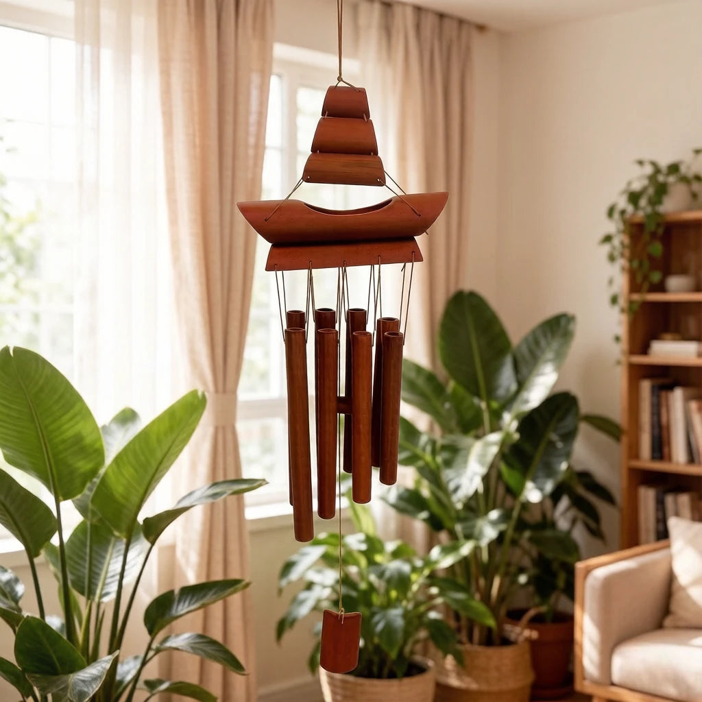 Wind Chime Handmade Garden Decoration Suitable for Porch, Patio, Outdoor Relaxing and Soothing Wind Chime for Home, Office, Temp