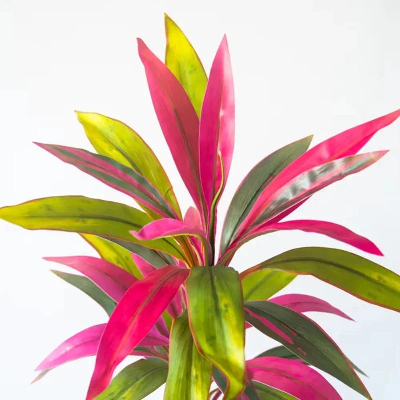 52cm Artificial Green Plant Potted Simulation Foliage for Home Decoration Living Room Table Desktop Green Leaves Interior